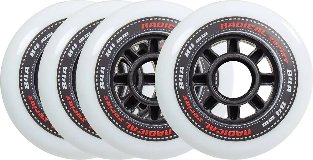 Tempish Radical Hvid Inliner Hjul 4-Pak | SkatePro