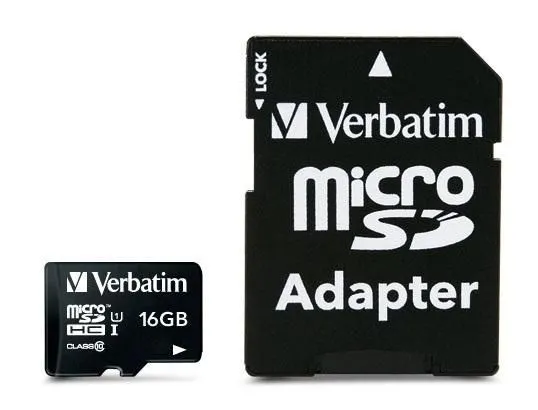 Verbatim - Flashhukommelseskort (microSDHC til SD adapter inkluderet) - 16 GB - Class 10 - microSDHC