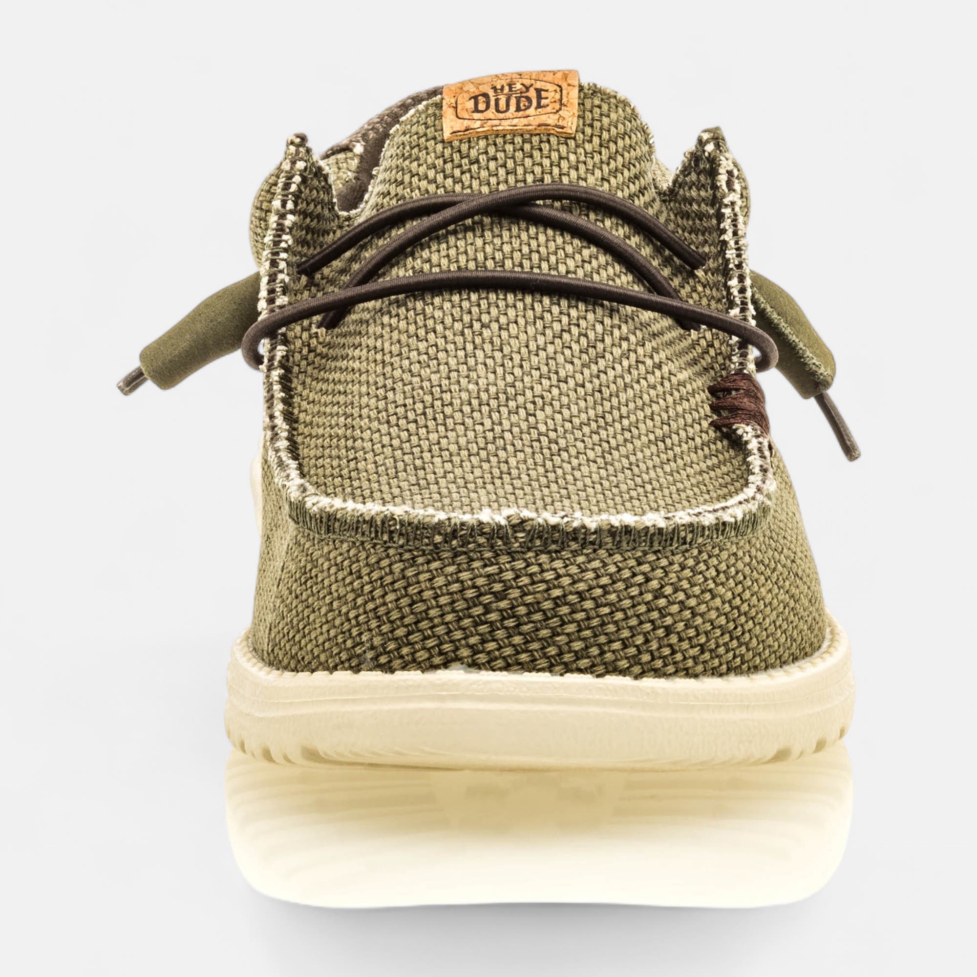 Baskets en toile Homme kaki