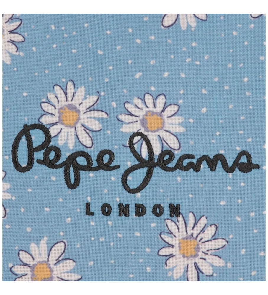 Estojo tubular azul Katherine da Pepe Jeans