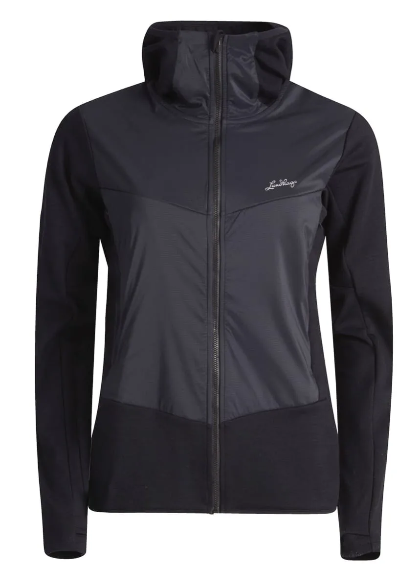 Lundhags Women's Padje Merino Block Hoodie Black