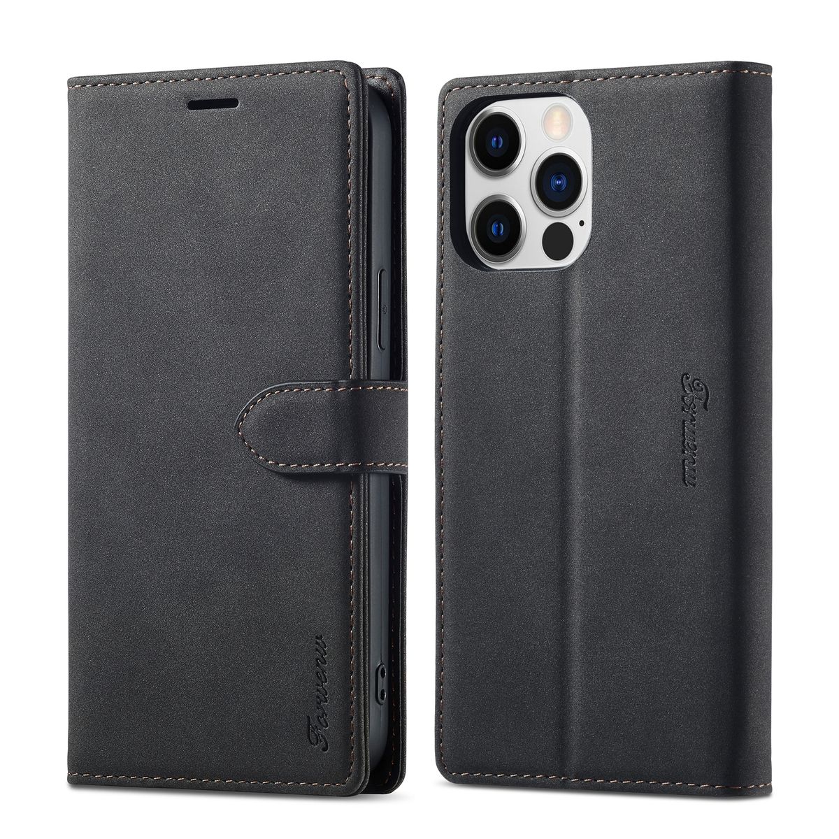 Hülle Handy Schutz für Apple iPhone 14 Pro Plus Max Case Cover Tasche Wallet