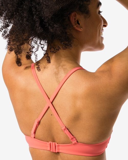 haut de bikini femme corail