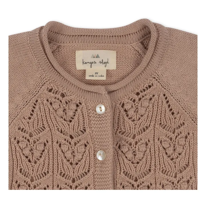 Konges Sløjd Cardigan Cabby Coton Bio | Vieux Rose