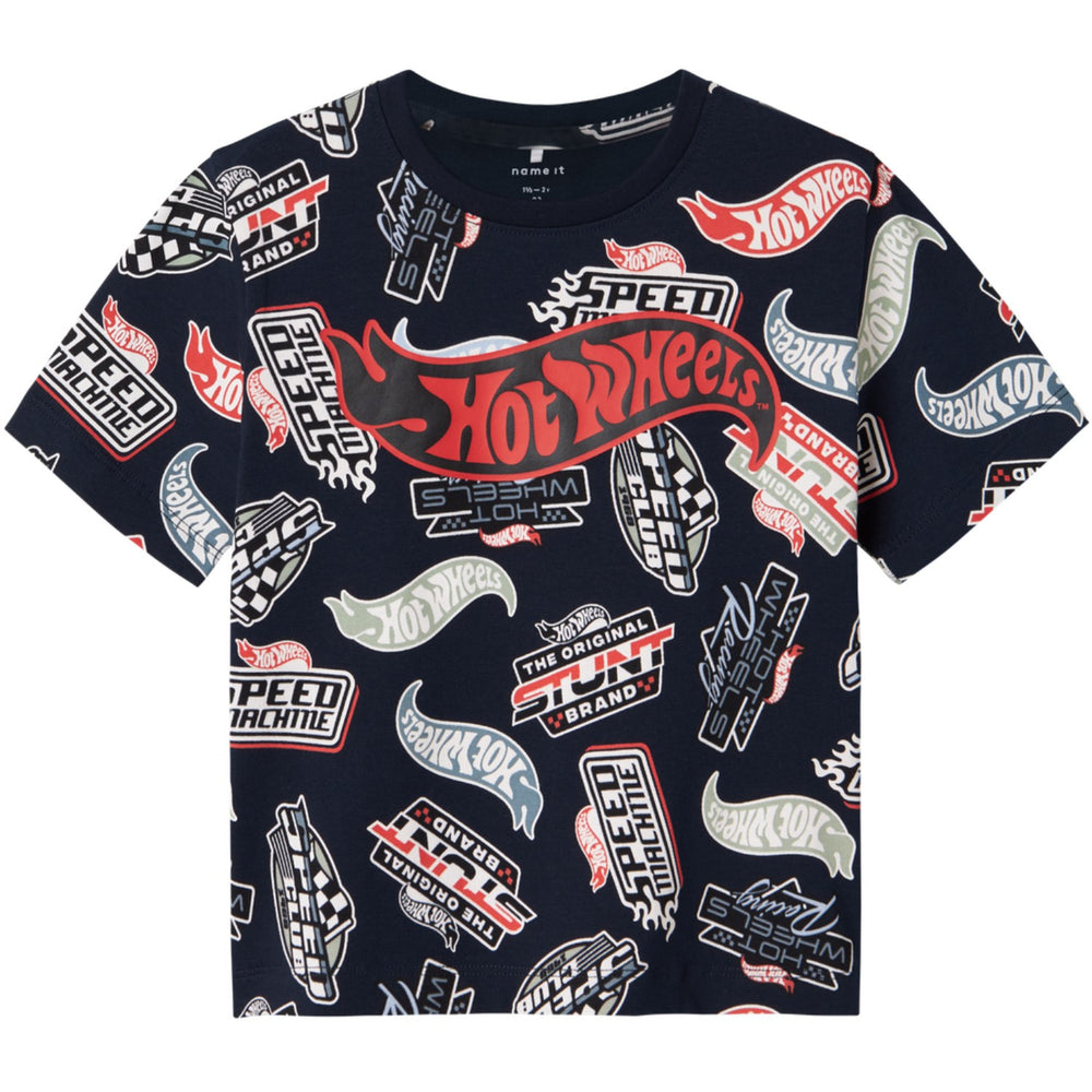 Køb Name It Navy Blazer Ary Hot Wheels Regular T-Shirt