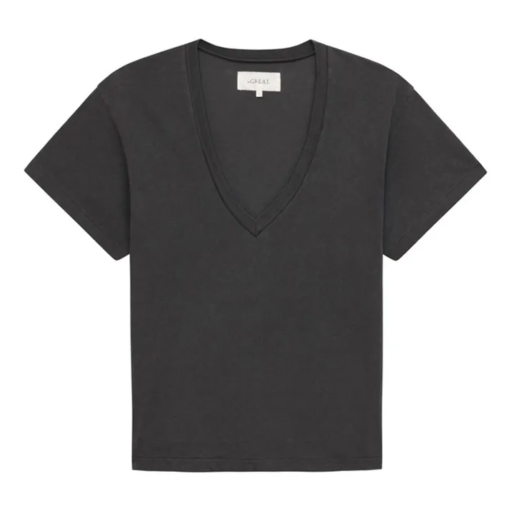 The Great T-shirt The V-Neck | Washed Black