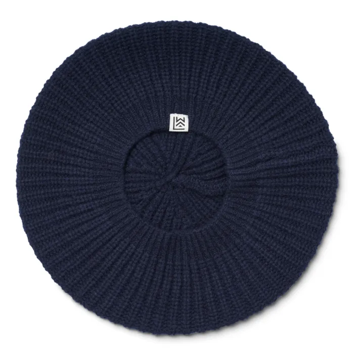 Liewood Bonnet Laine Recylée Borg | Bleu marine