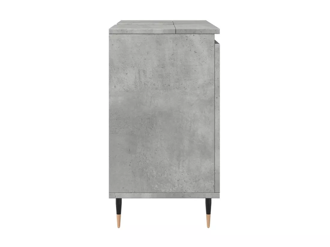 Armoire de bain gris béton 58x33x60 cm bois d'ingénierie
