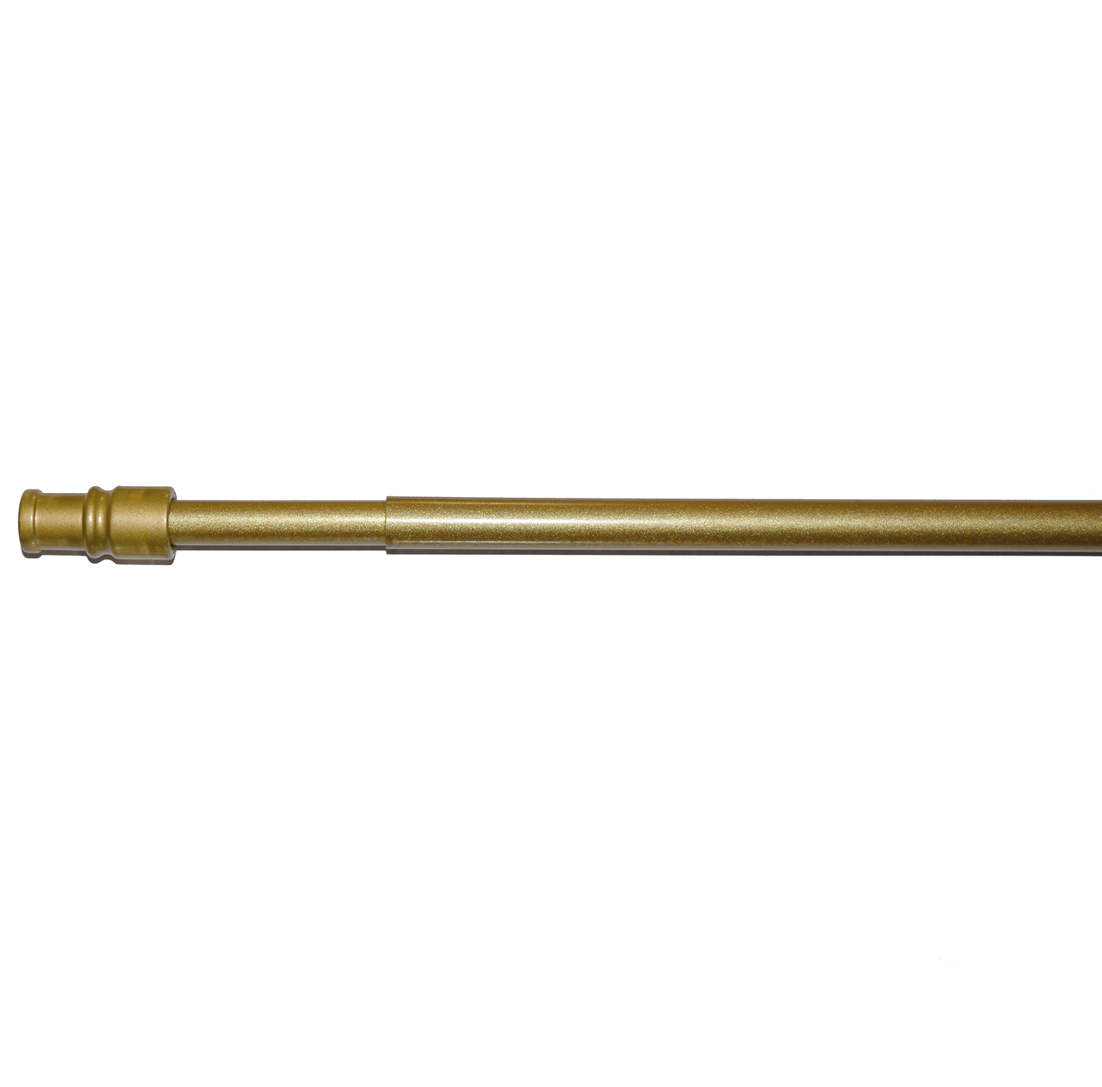 Scheiben-Gardinenstange - Messing matt - 55-85 cm