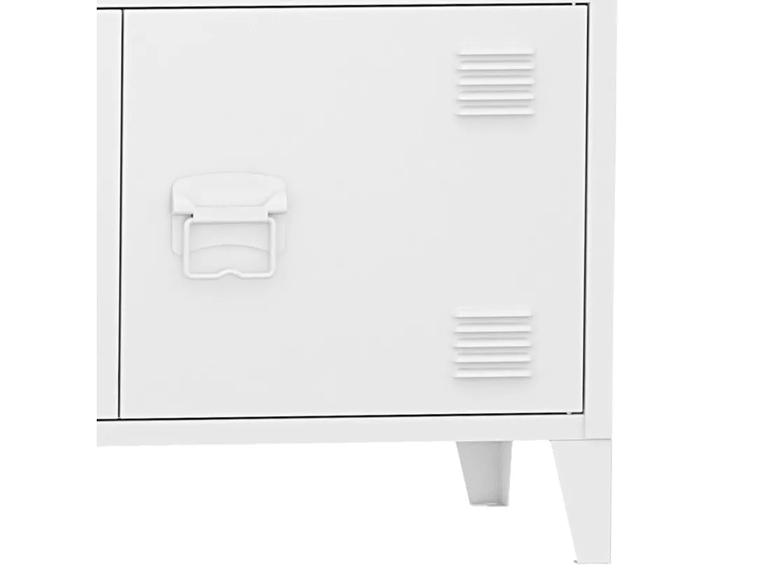 Armoire de bureau casier blanche 80 x 40 x 113 cm 03_0006324