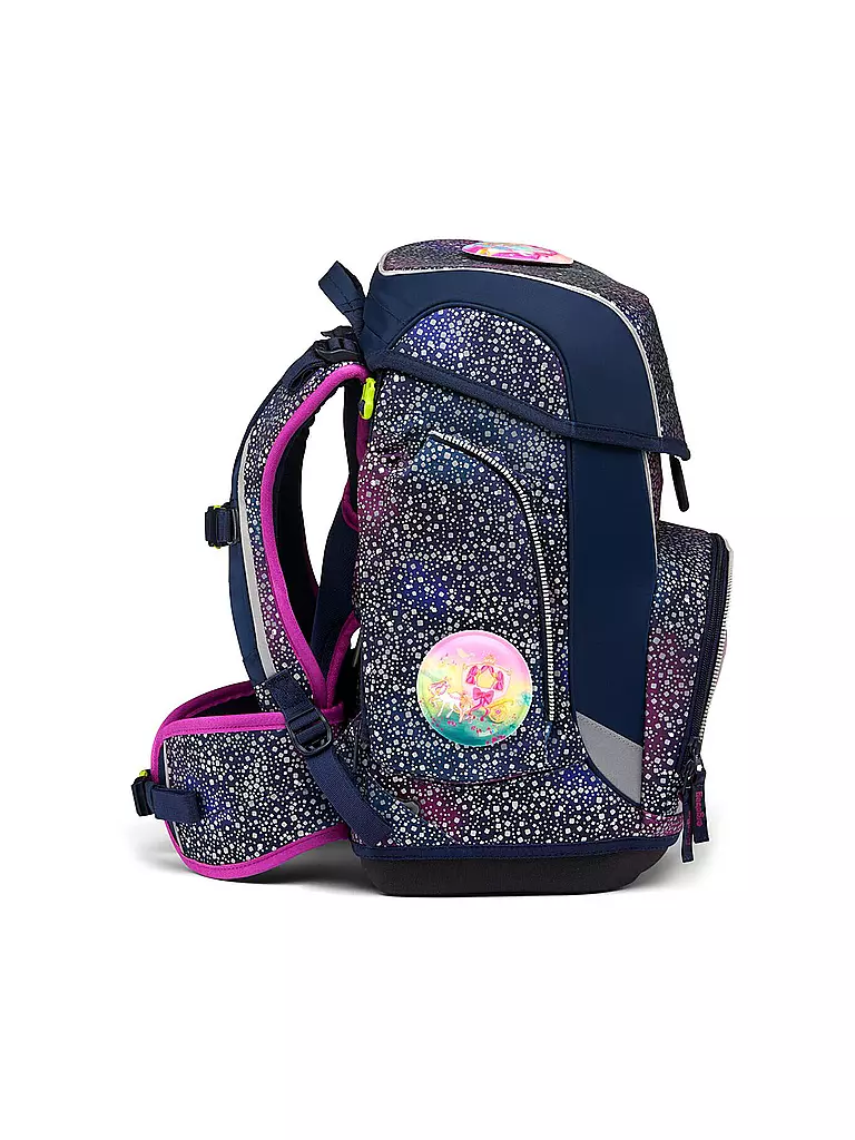 ERGOBAG Schultaschen Set 5tlg CUBO Reflex Glow - Bärlaxy lila