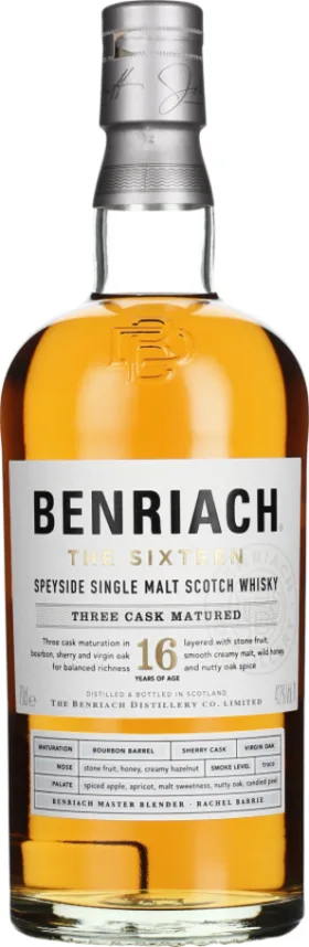 BENRIACH 16 YEARS THE SIXTEEN SINGLE MALT 70CL