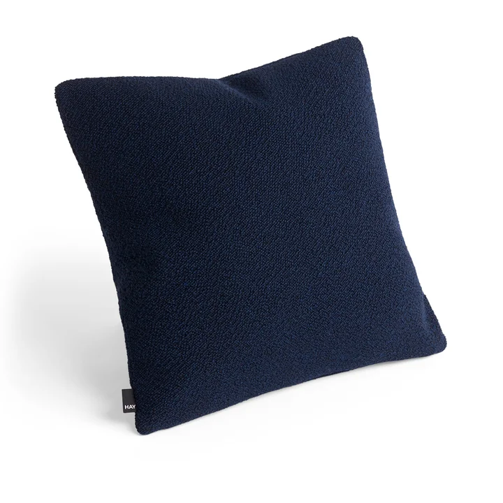 HAY - Texture Kissen Bouclé, dunkelblau