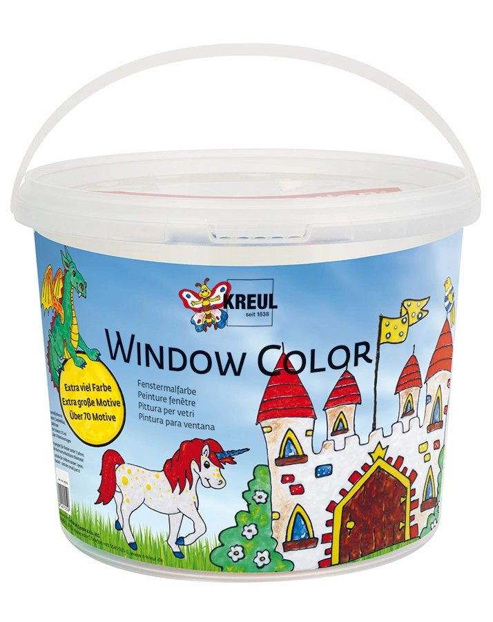 Fenstermalfarben-Set WINDOW COLOR BURG mit 6 Farben in bunt