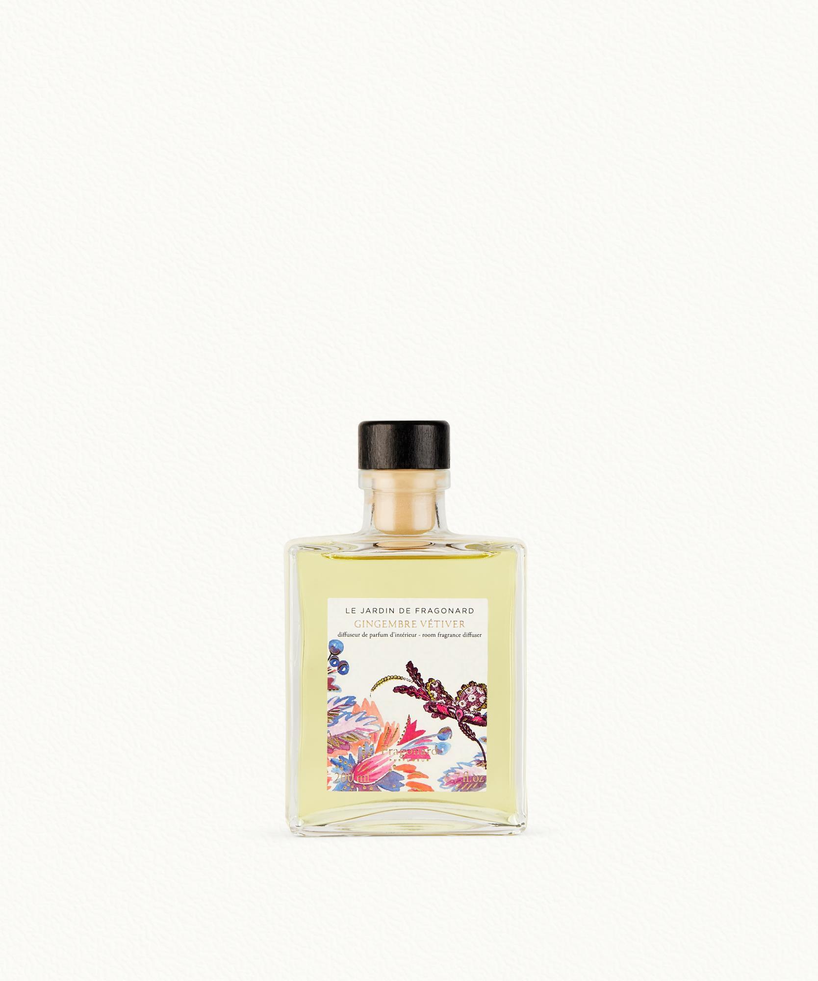 Gingembre Vétiver  Diffuseur + 10 bâtonnets - flacon 200 ml