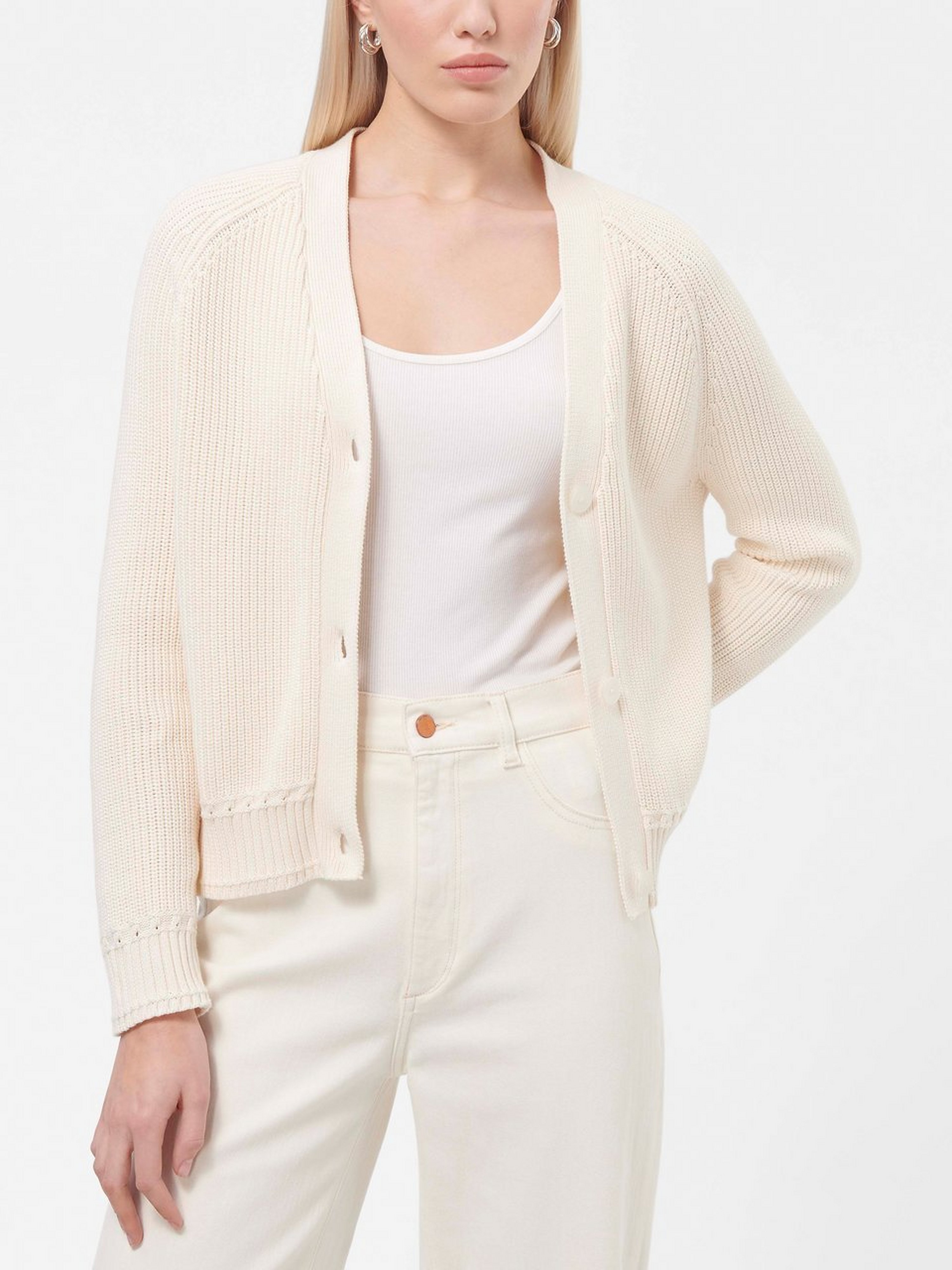 Strickjacke aus 100% Baumwolle Supima