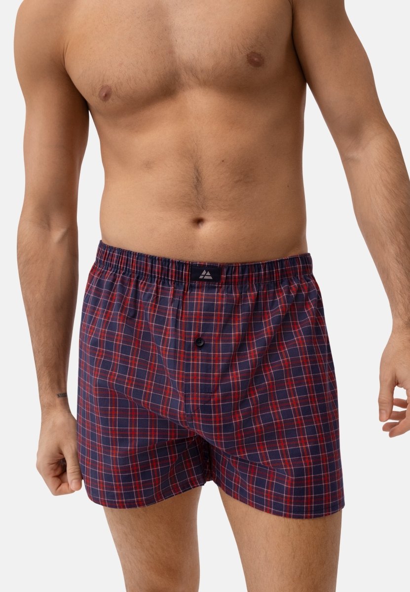 BOXERSHORTS I VÆVET ØKOLOGISK BOMULD