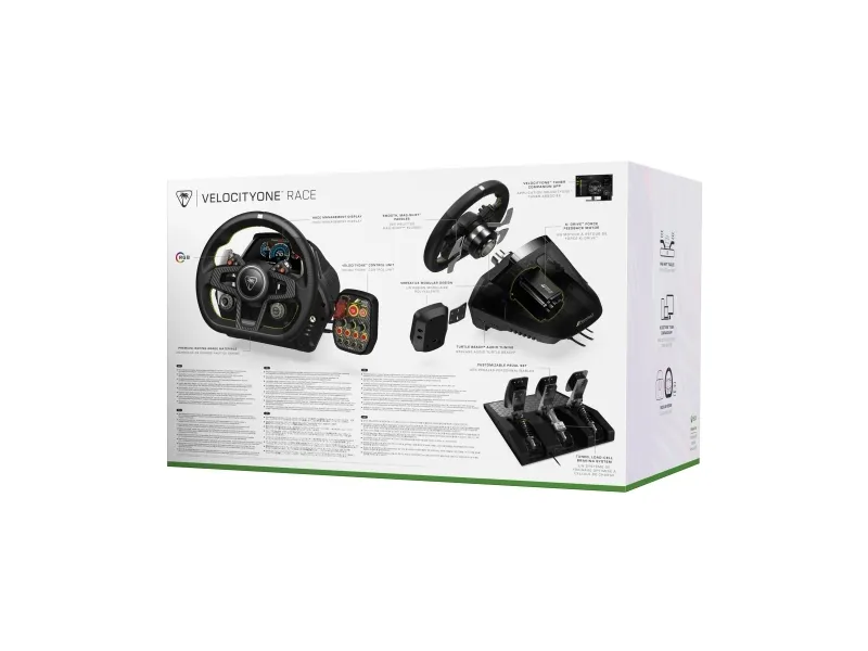 Turtle Beach VelocityOne, Rat   Pedaler, PC, Xbox One, Xbox Series S, Xbox Series X, Tilbageknap, Knappen Vælg, Ledningsført, USB, USB Type-C