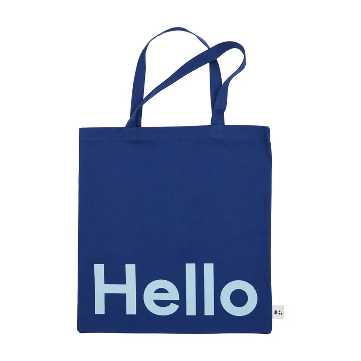 Design Letters - AJ Favourite Tragetasche, Hello / midnight blue