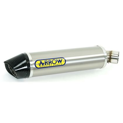 Silencieux Arrow Alu Indy-race embout carbone - Gris