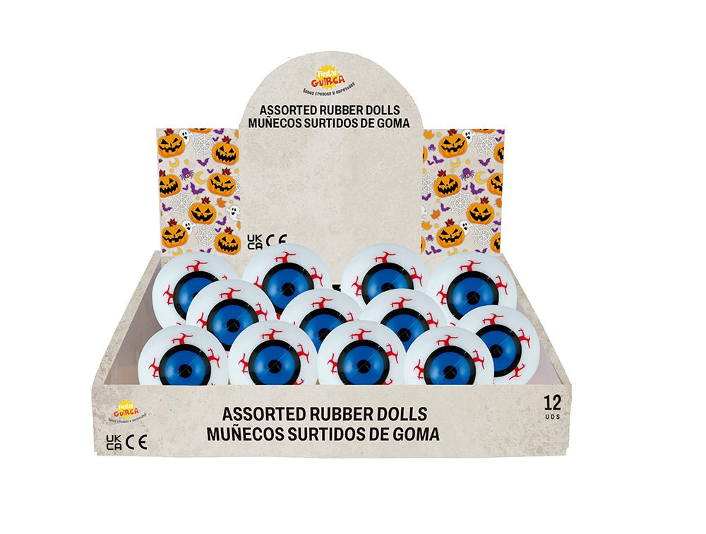 Halloween Uitdeelcadeautjes Stuiterbal Oogbol 5,5cm 12st