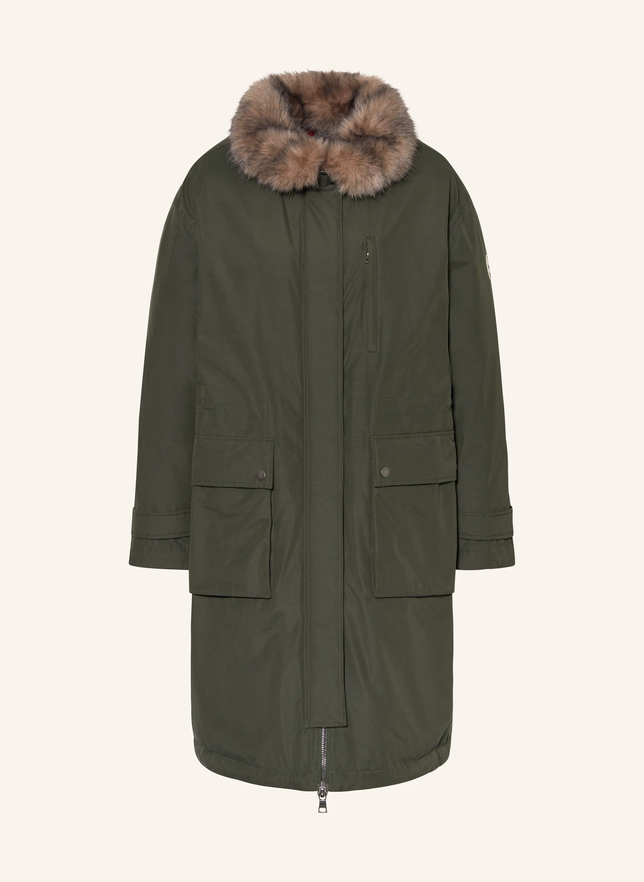 No.1 Como Parka MIRA mit abnehmbarem Kunstpelz