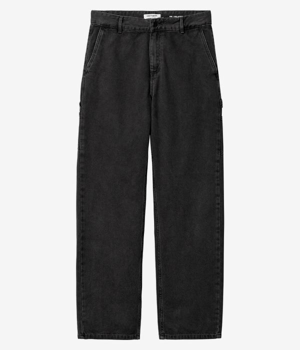 Carhartt WIP W' Pierce Pant Straight Jeans women (black stone washed)