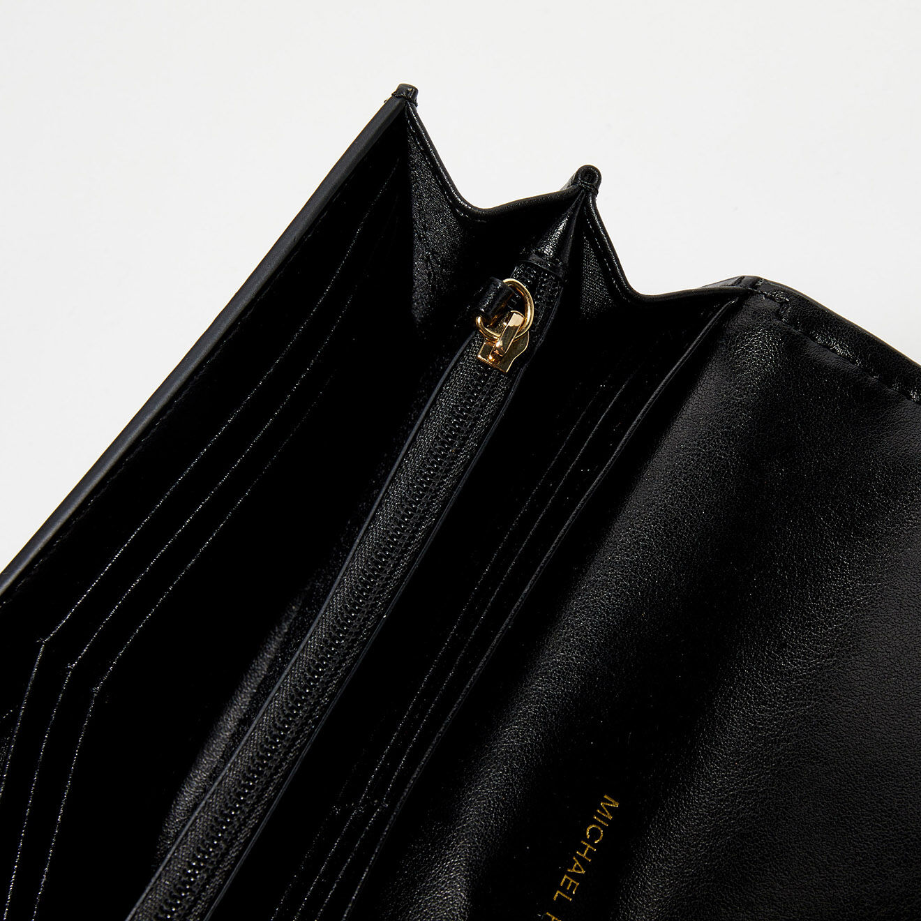 Michael Kors Portefeuille en Cuir Hamilton noir - 20x10x2.5 cm
