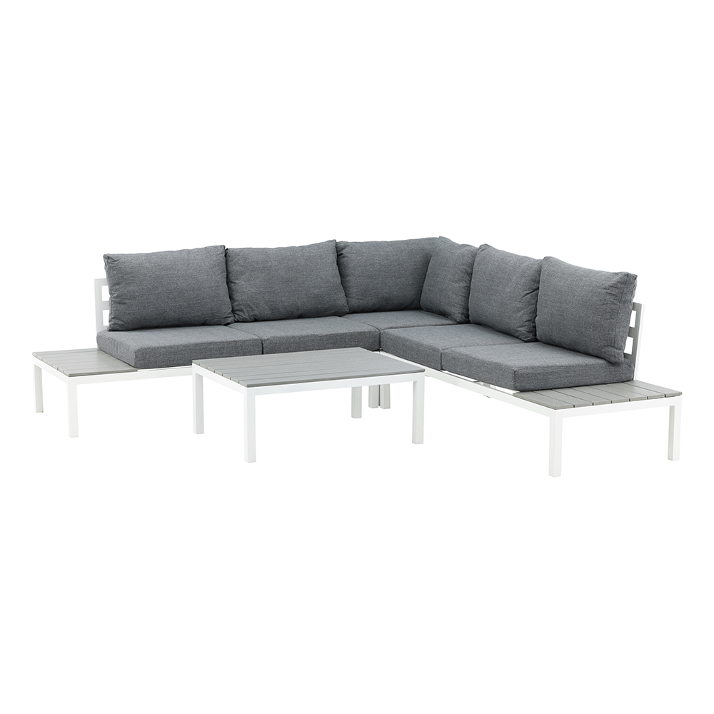 Loungeset Axel - 2 delig - met zitkussens Grijs