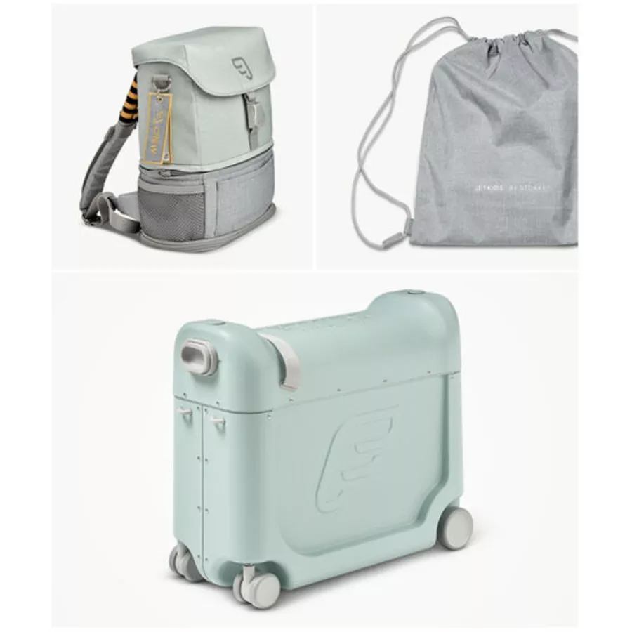 JETKIDS™ BY STOKKE® Aufsitzkoffer BedBox™ mit Crew BackPack™ White