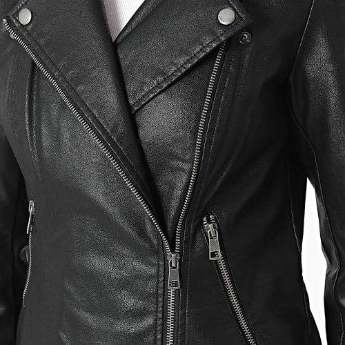 Veste Biker Femme Melisa Noir