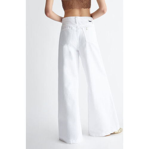 Liu Jo - Pantalón acampanado con tachuelas Blanco
