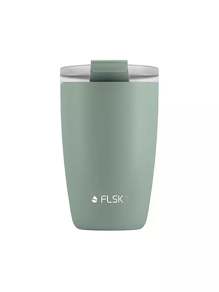 FLSK Isolierbecher - Thermosbecher CUP Coffee to go-Becher 0,35l Sage dunkelgrün