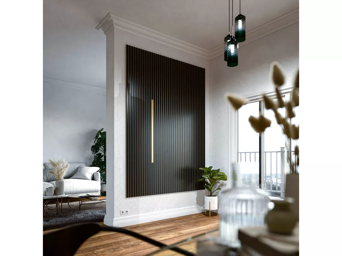 Profilé U Décoratif pour Panneau Tasseau Bois - Or - 1 m