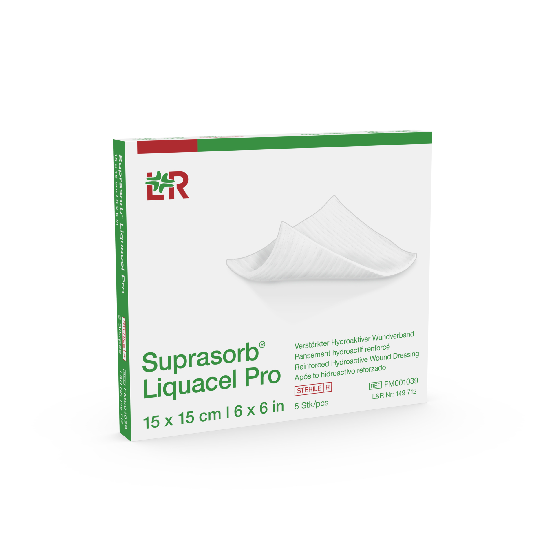 SUPRASORB Liquacel Pro<br>5 Stück, 15x15cm