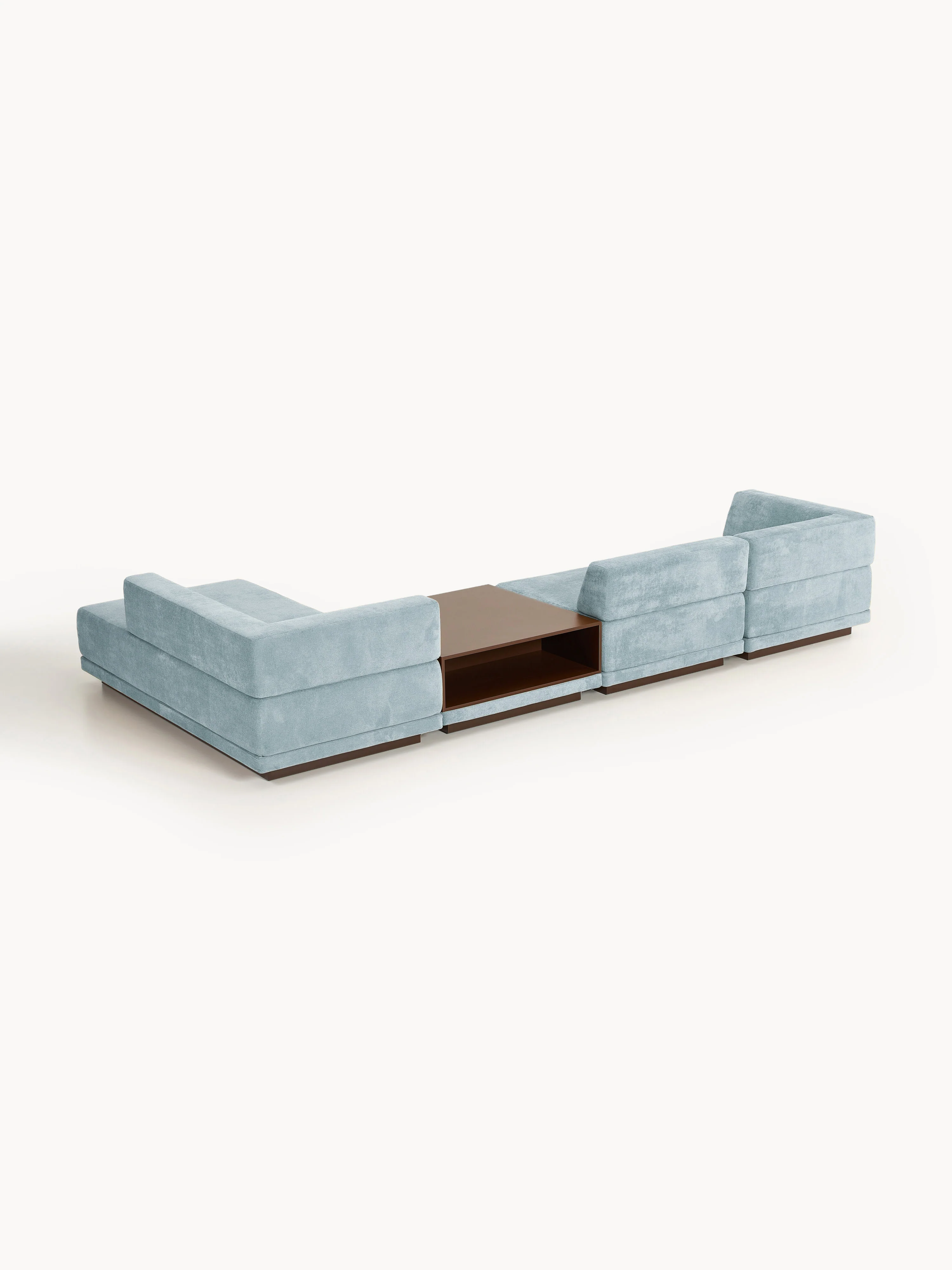 Modulaire hoekbank Colin (4-zits) met salontafel
