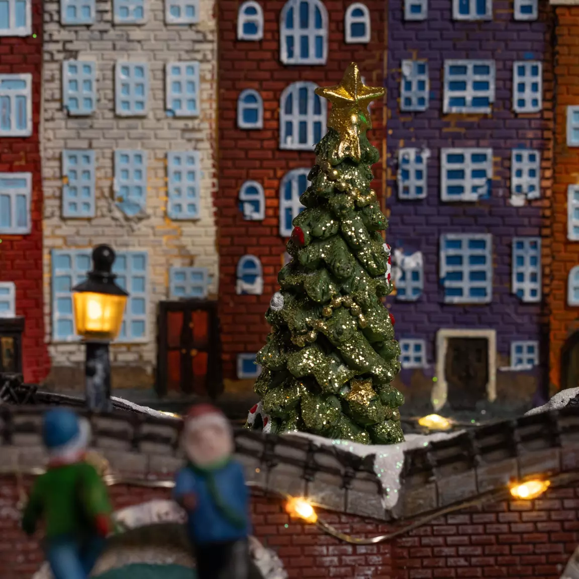 Village de Noël lumineux et musical Amsterdam