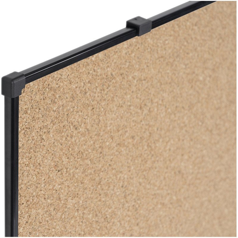 Tableau liege Suri cadre noir 178 x 118 cm Bi-Office