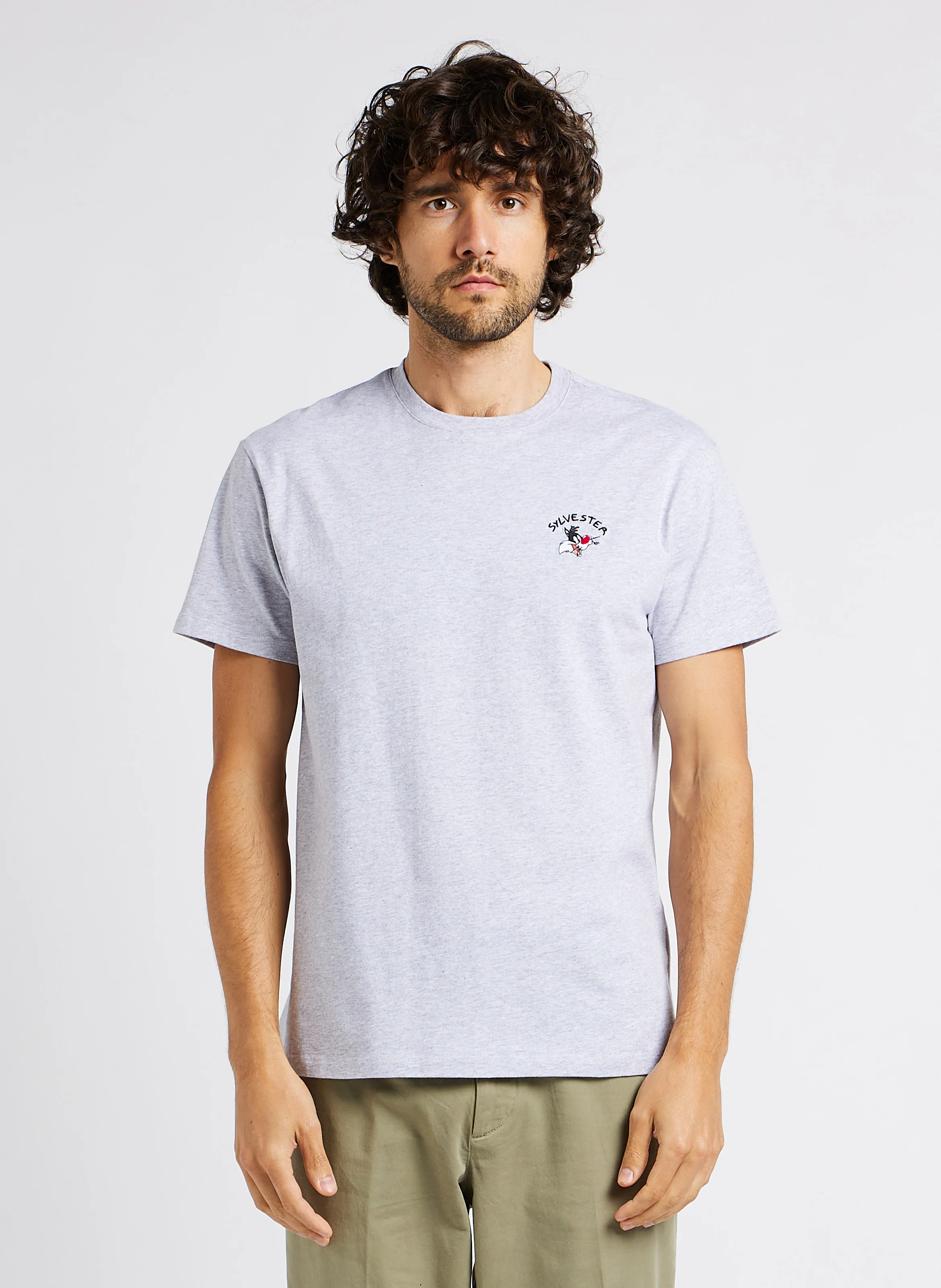 POPINCOURT SYLVESTER - Tee-shirt col rond à coton organique | Gris