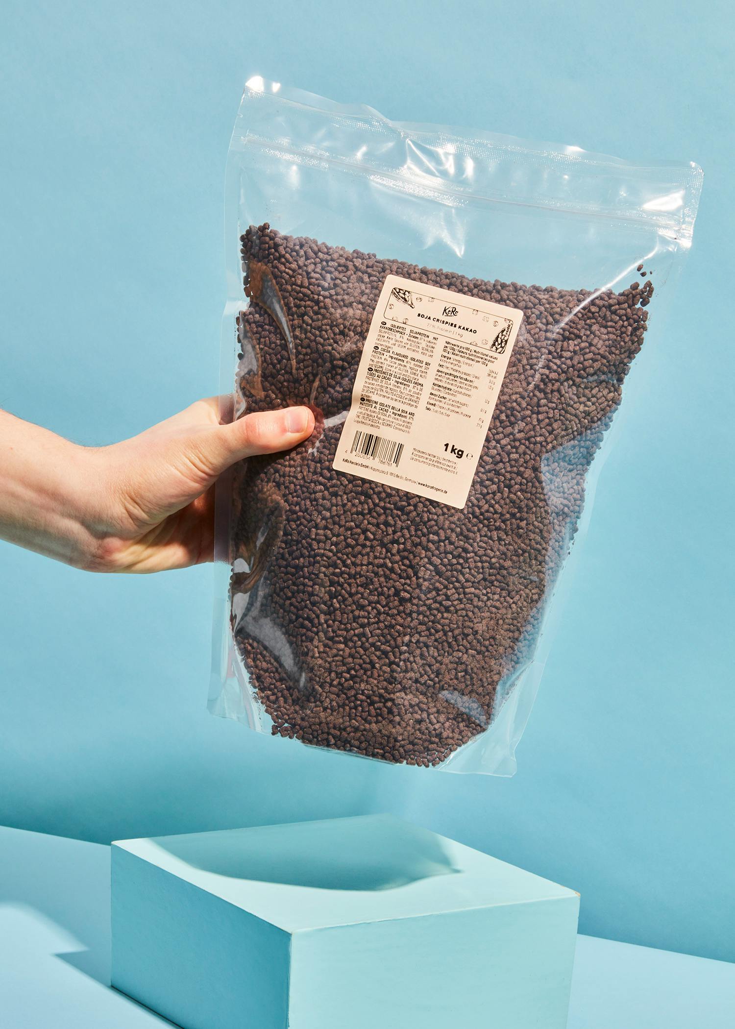 Soja Protein Crispies 77 % mit Kakao 1 kg