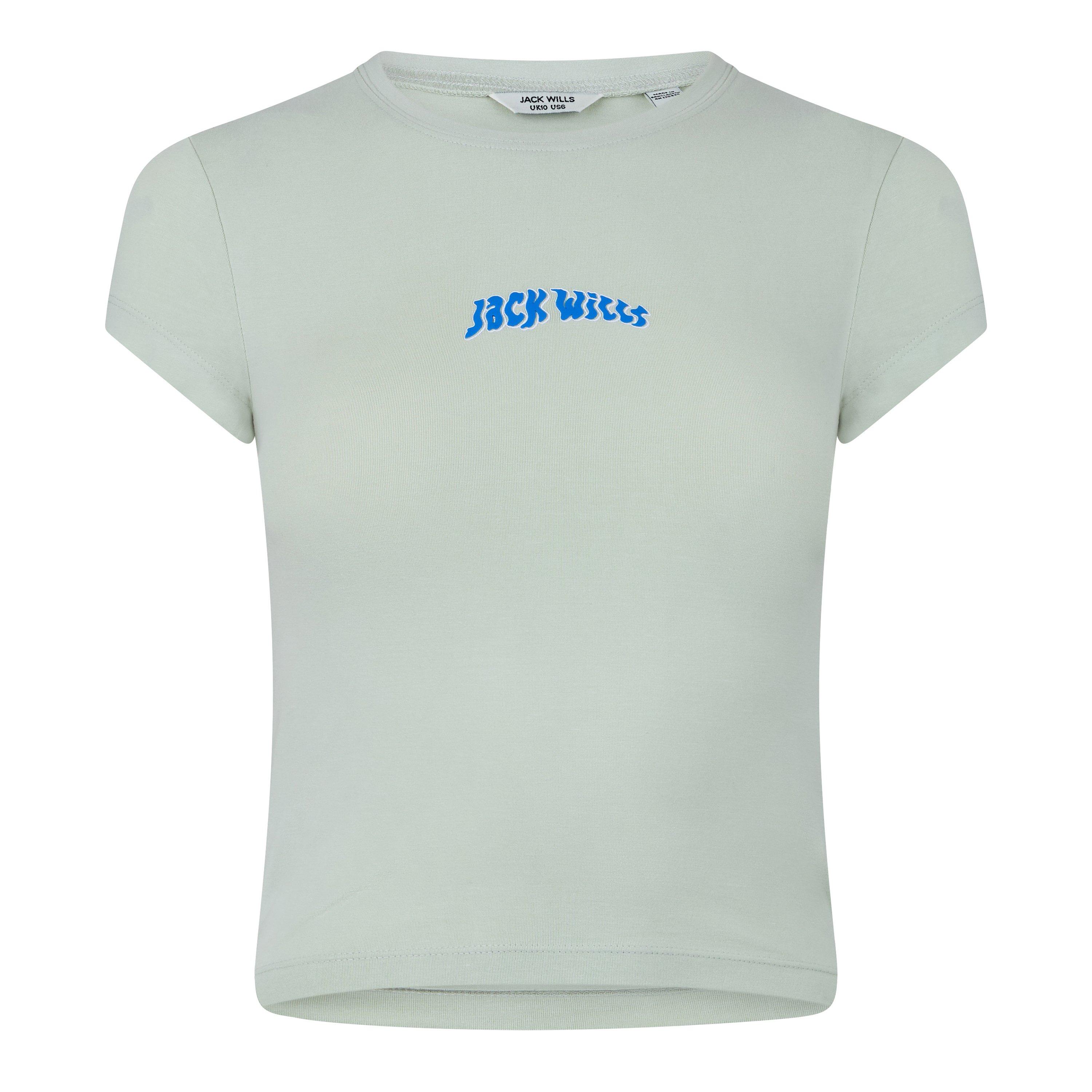 Jack Wills Graphic Cap Sleeve T Shirt