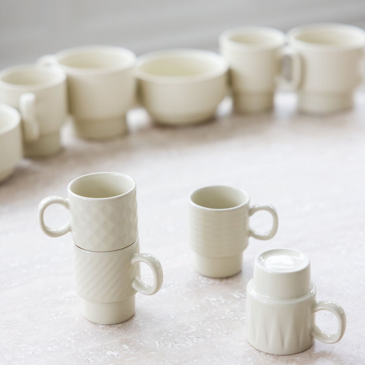 Sagaform Coffee & More espressokopper 4-pakning, beige