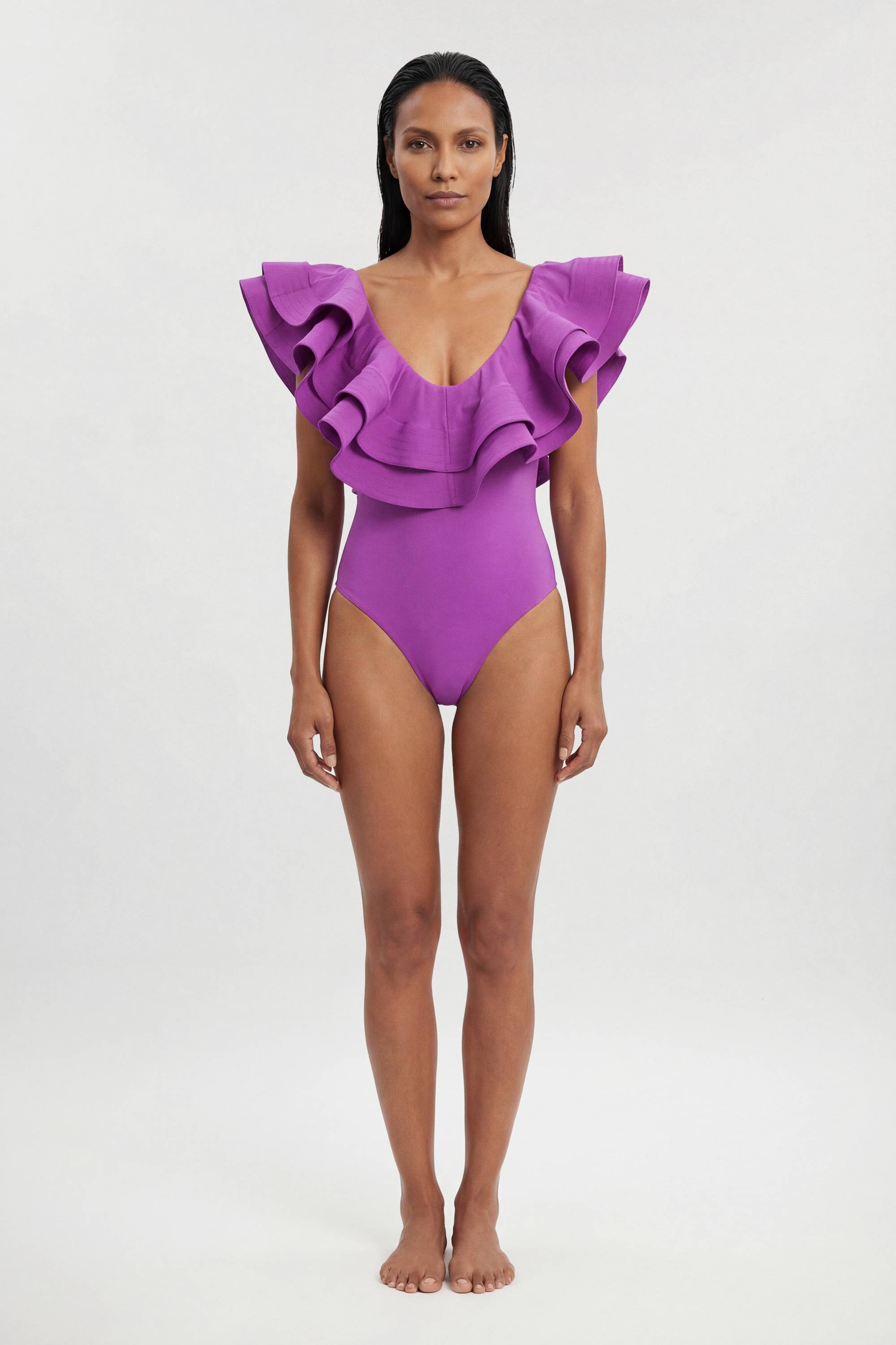 KarenMillen Maillot de bain à volants Drama