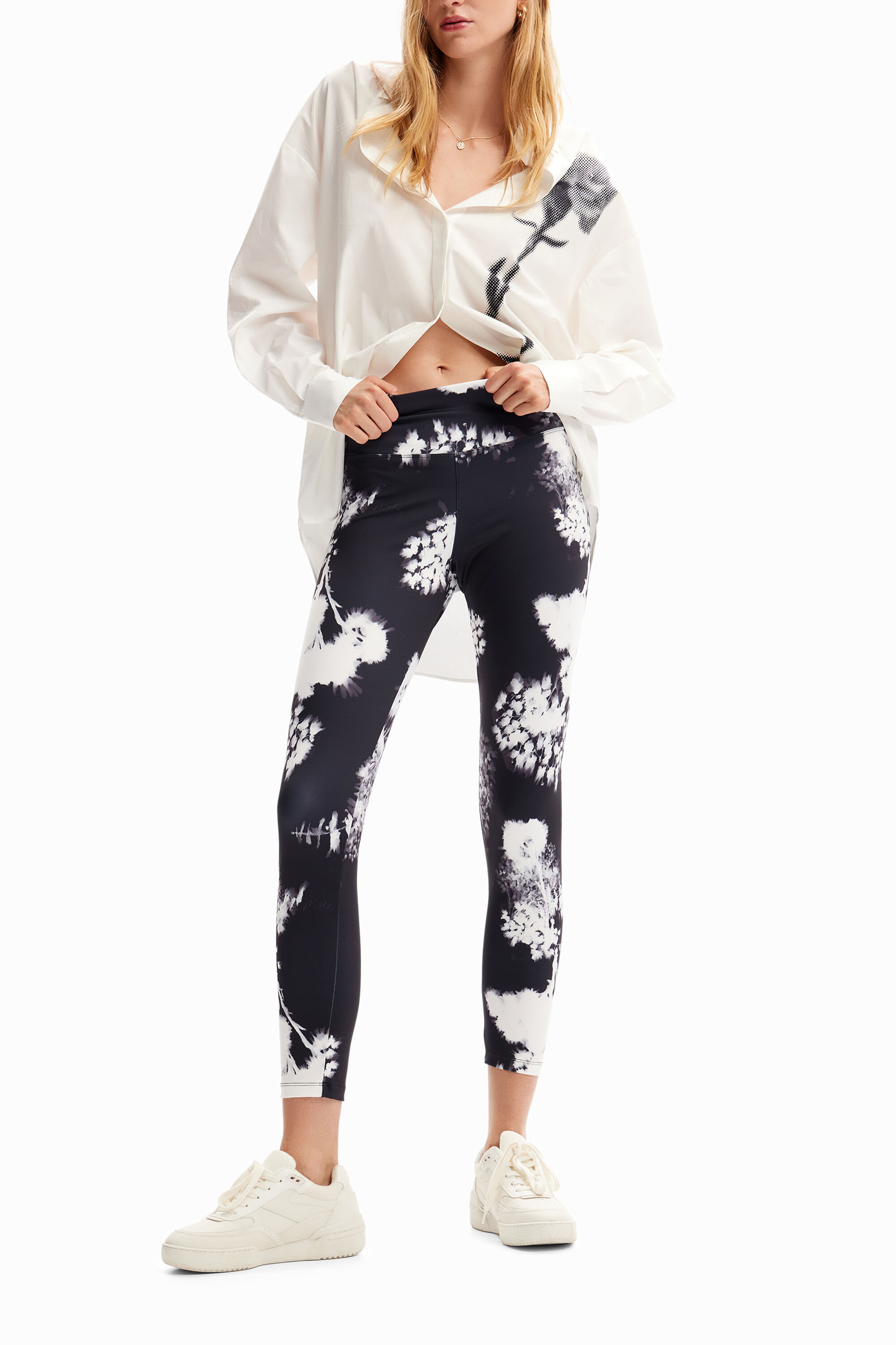 Leggings esportivas florais