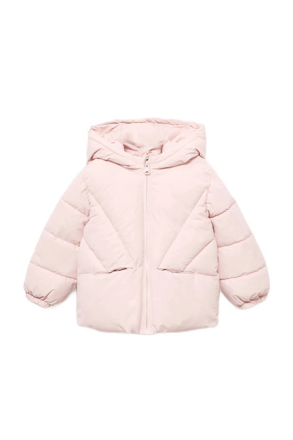 Mango Kids gewatteerde jas lichtroze