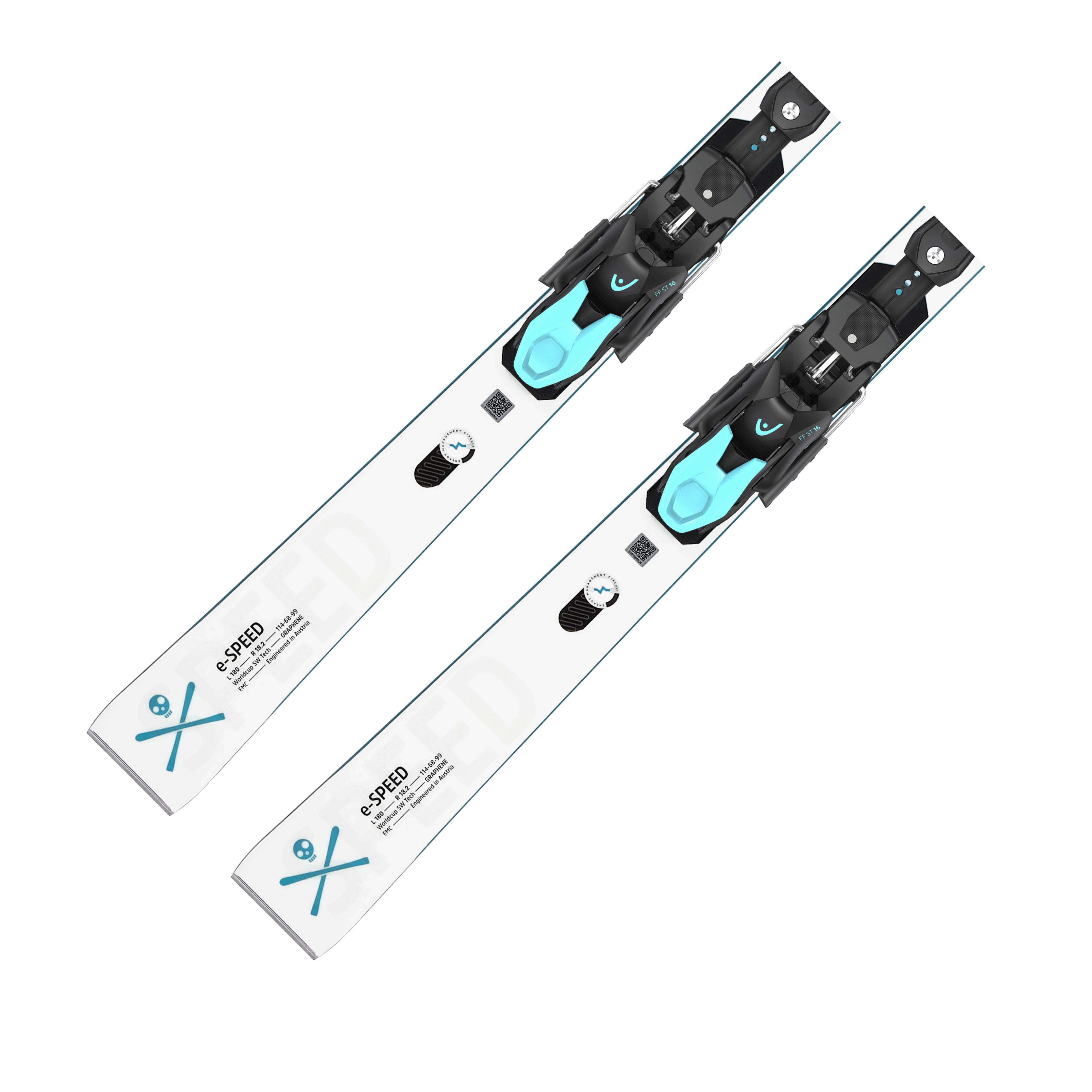 Head Worldcup Rebels e-Speed 2023/24 - 175 Head FREEFLEX 11 GW black/blue (DIN 3-11)