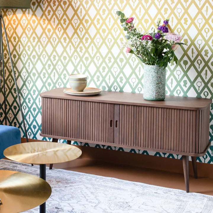Zuiver - Barbier Sideboard mit Schiebetüren, Esche