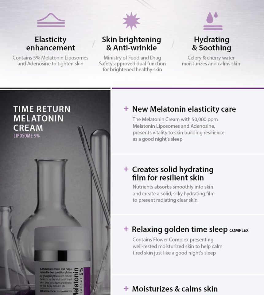MAXCLINIC - Time Return Melatonine Crème