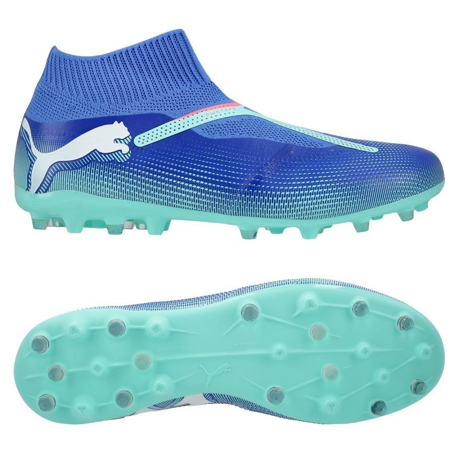 PUMA Future 7 Match   Laceless MG Formula - Bleu/Blanc/Bleu