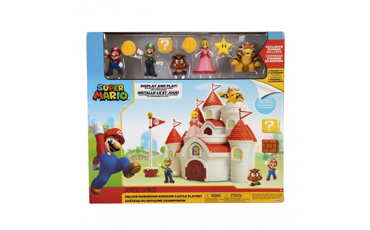 Super Mario Deluxe Mushroom Kingdom Castle Playset
